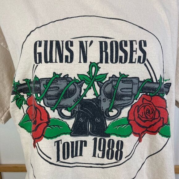 Guns N' Roses Tour 1988 Graphic Tee Welcome to the Jungle oversized - Picture 2 of 6